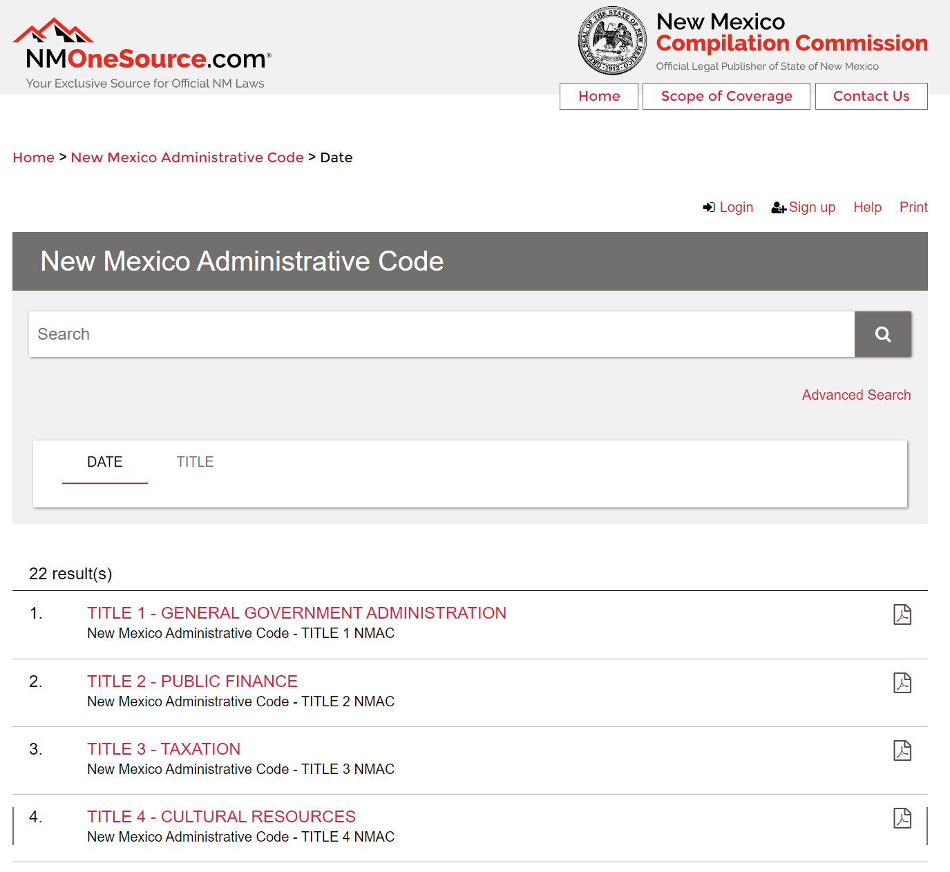 New Mexico Administrative Code Now Available on NMOneSource Lexum